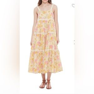 Dex Button-Front Strappy Maxi Dress
